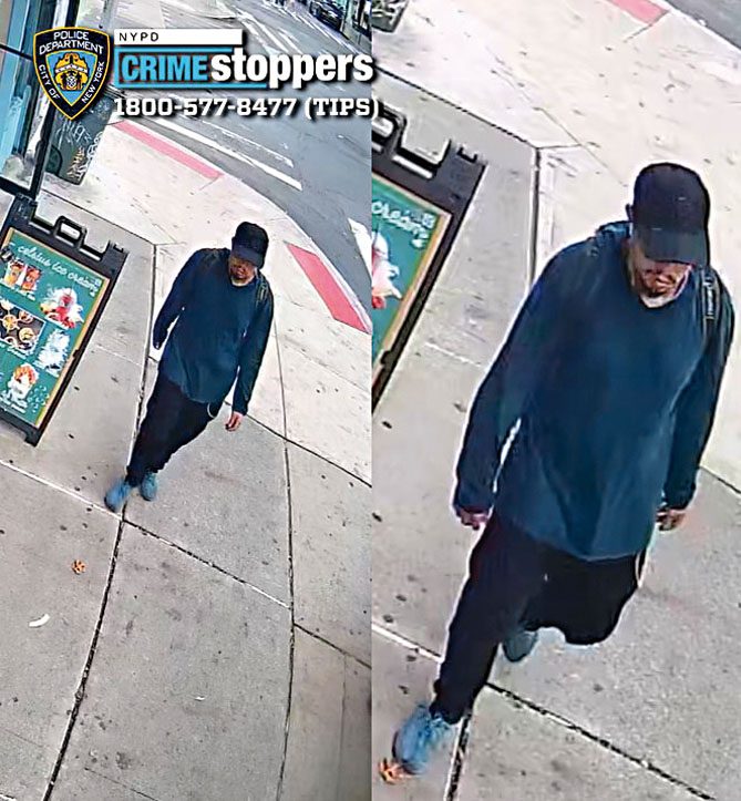圖為涉案男嫌。 NYPD