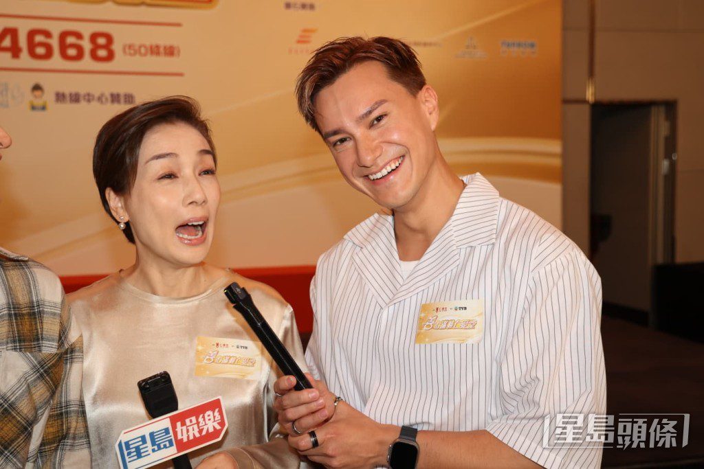 江美儀笑稱要新一代「吸金王」朱敏瀚賺錢後請食飯。