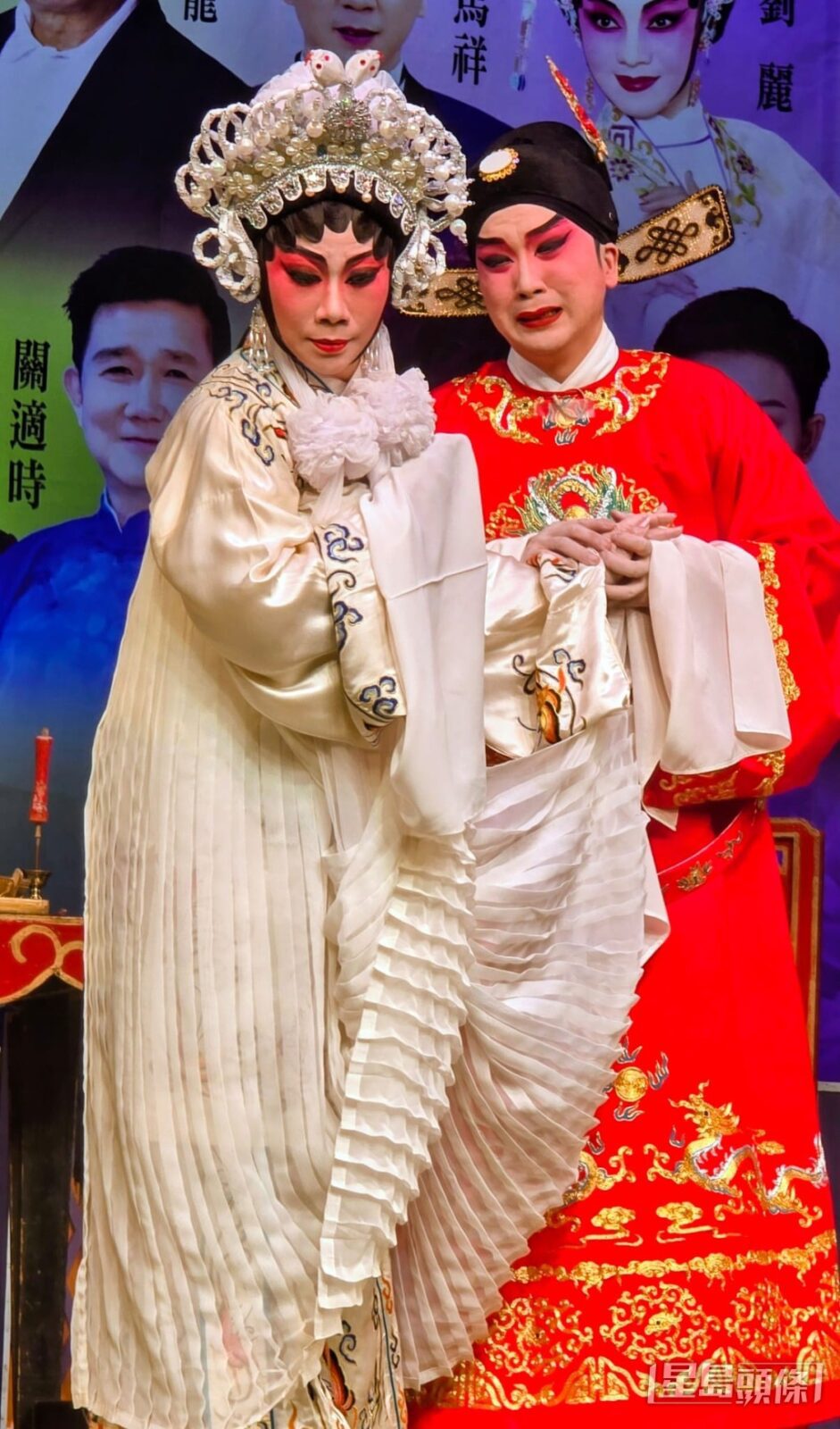 曾慧與徒弟司馬祥合演祥哥名劇《仕林祭塔》折子戲。