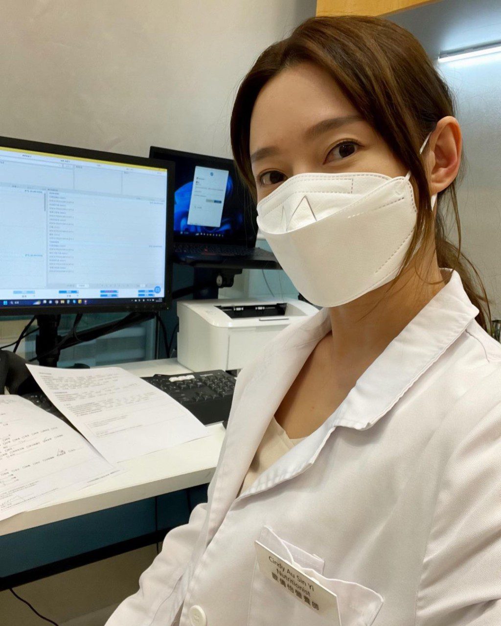 歐倩怡現已成功執業，成為一名營養師。