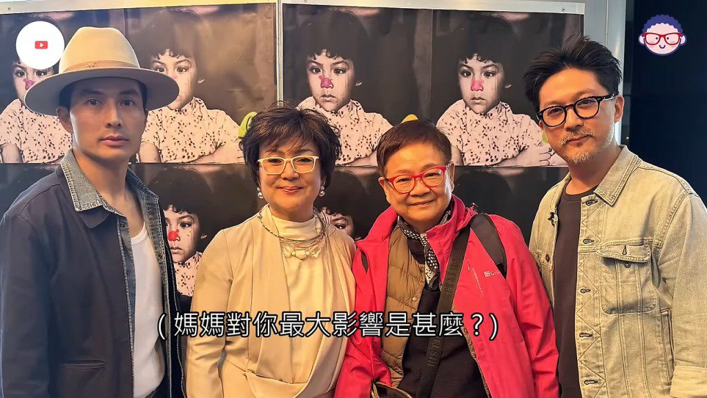馮寶寶母子與資深傳媒人汪曼玲合照。