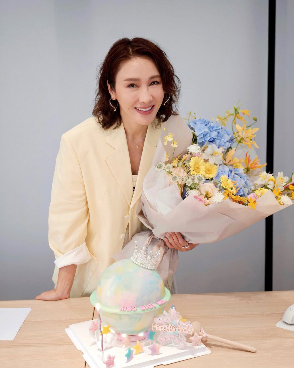 黎姿日前慶祝其55歲生日。