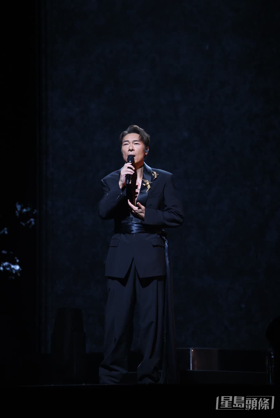 許志安全情投入演唱，歌聲感動現場觀眾。