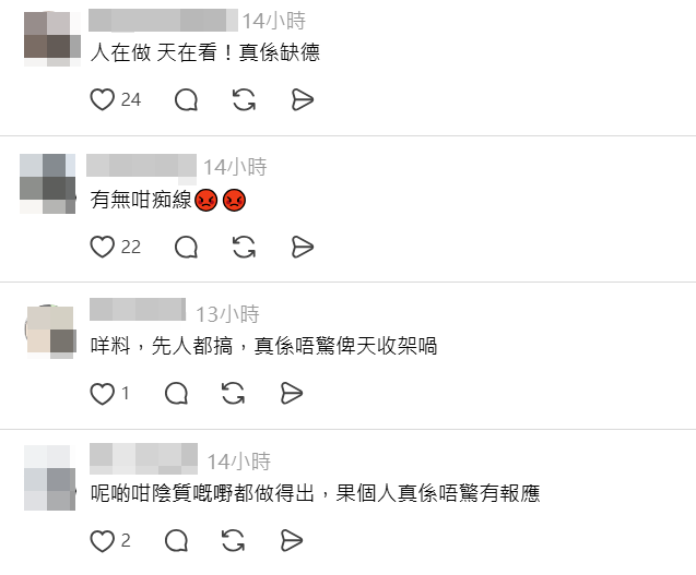 網民在網上痛斥盜匪行為。