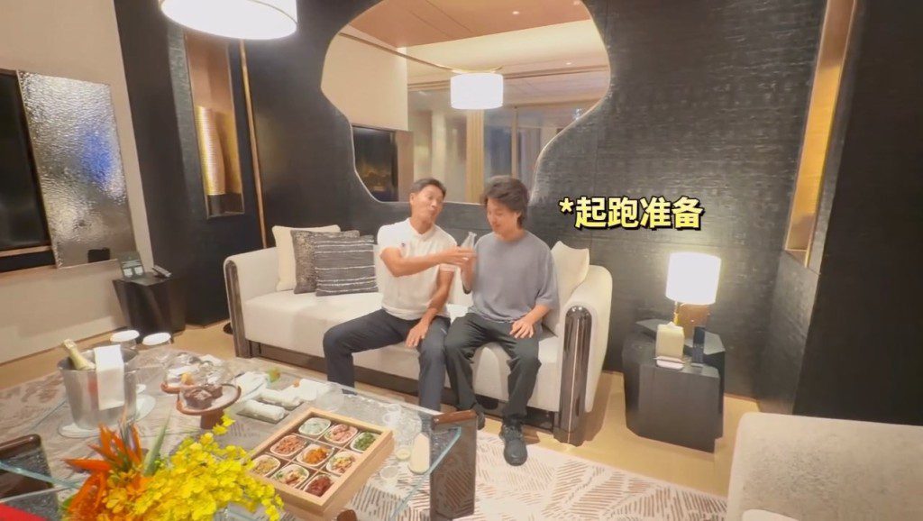 郭晉安曾與兒子郭令山在澳門的酒店合作拍攝短片。