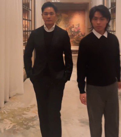 郭晉安早前曾與兒子郭令山一同拍攝影片。