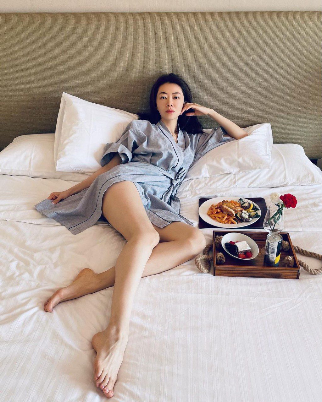 熊黛林擁有一雙修長美腿。