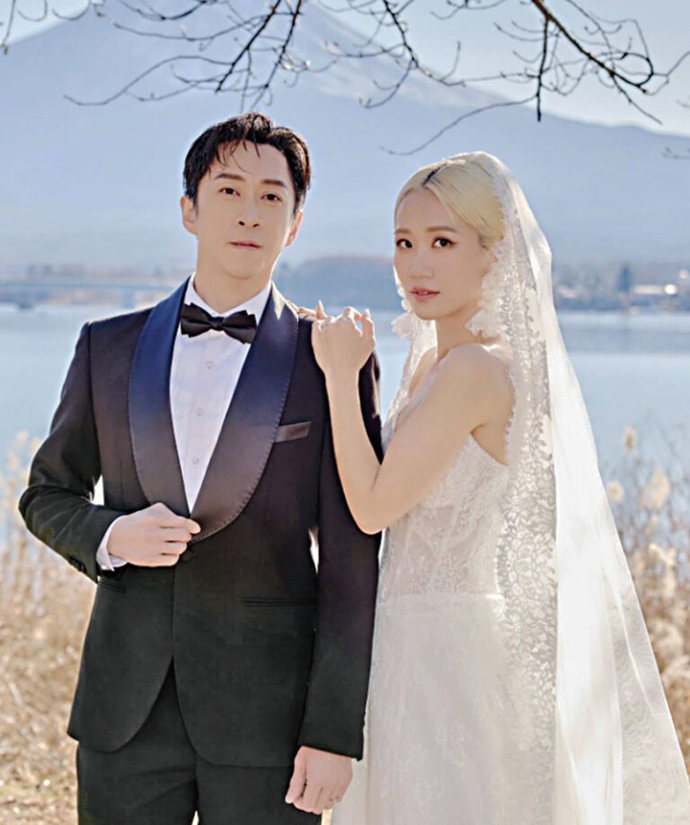 ■陳漢典（左）與Lulu在2025年結婚。網上圖片