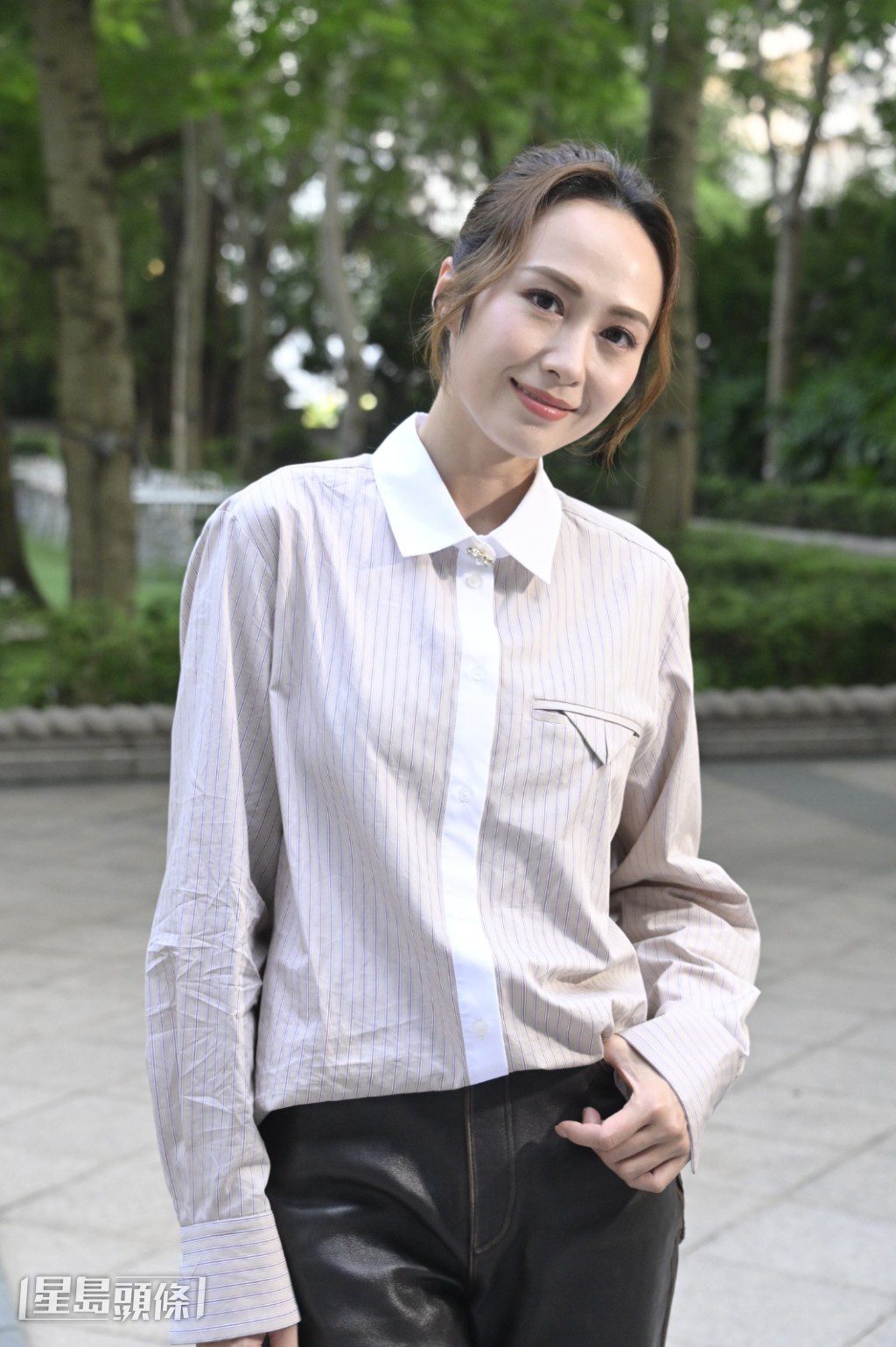 湯怡表示自己外表柔弱,但其實性格硬淨。