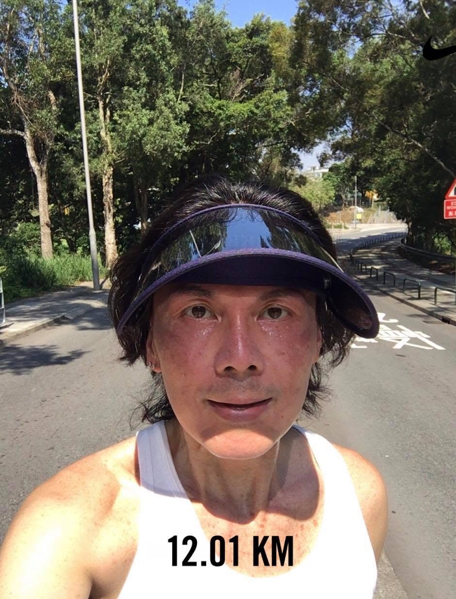 歐陽德勛平時有跑步運動的習慣。