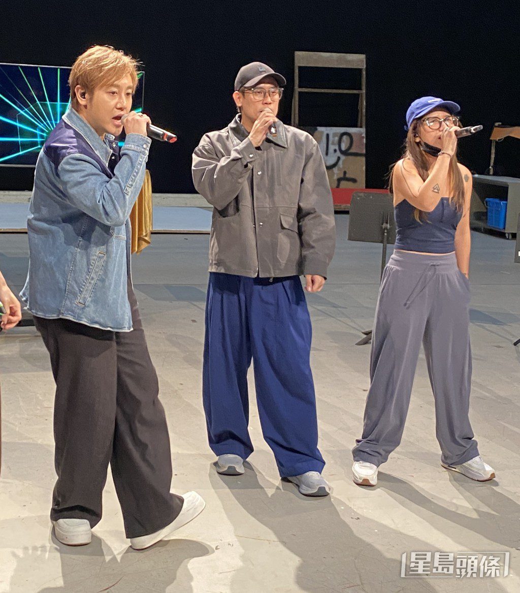 陳旭培、尹景順與蔡宓婕全力為畢業演唱會準備。