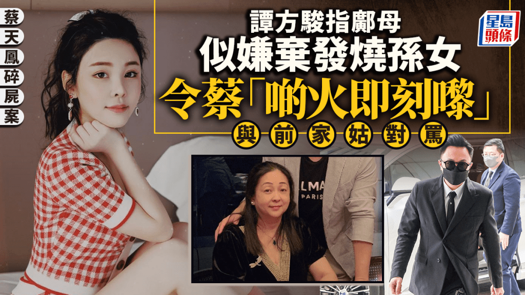 蔡天鳳碎屍案審訊:譚方駿指鄺母似嫌棄發燒孫女 蔡天鳳情緒高漲
