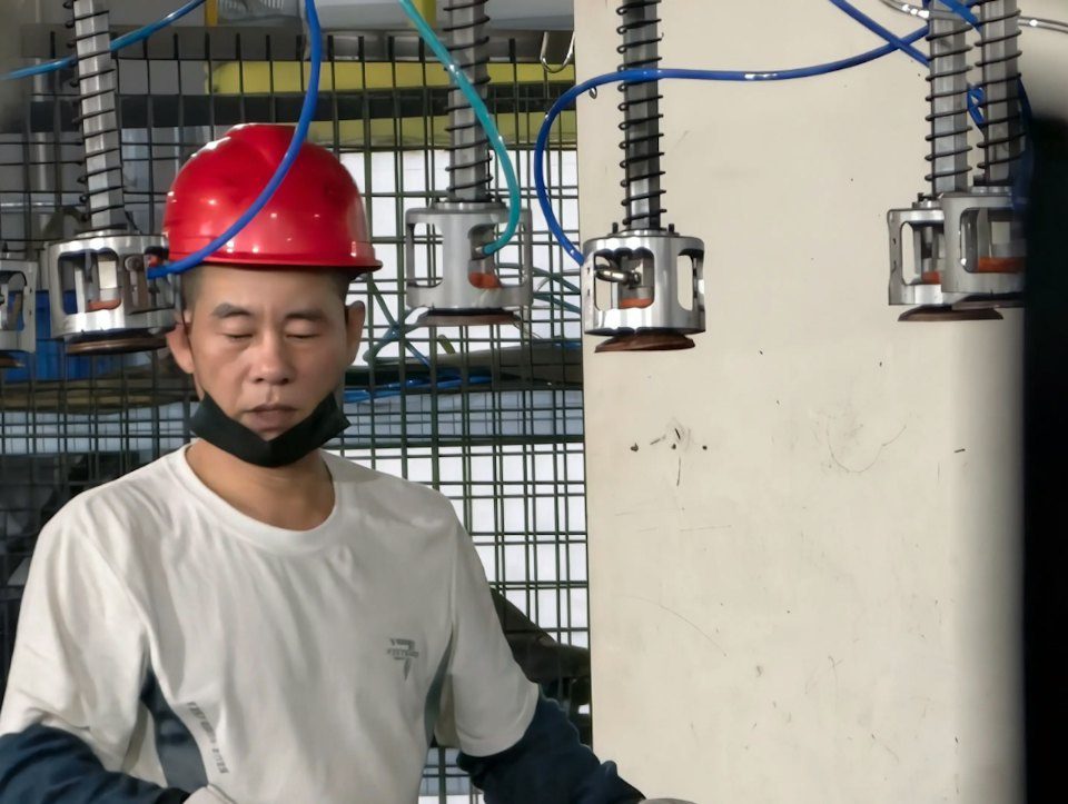 該工人透過直播,否認與陳小春有親屬關係。