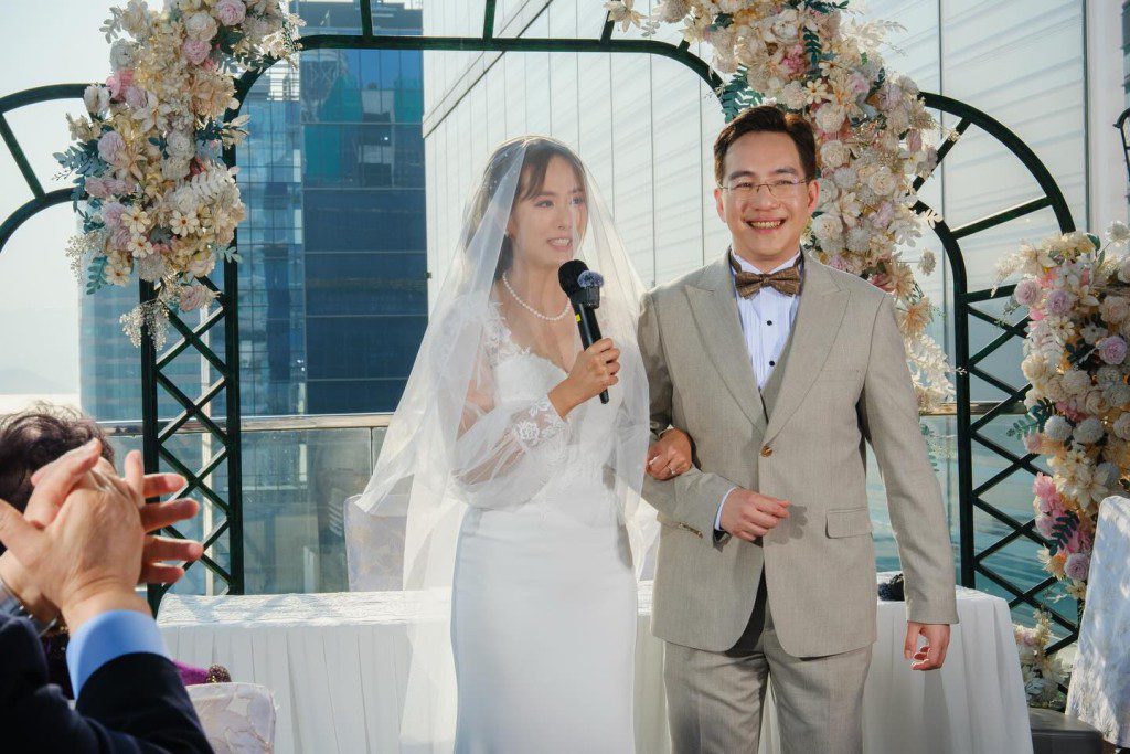 吳幸美於今年3月23日在社交平台宣布結婚喜訊。