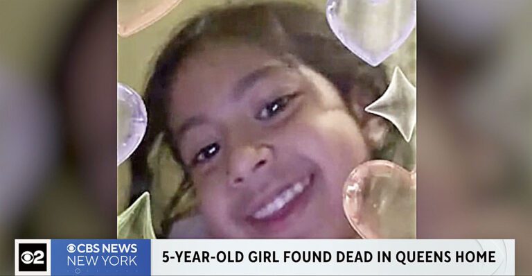 女童法比安娜昏迷不醒，口鼻流血，送院後不治。CBS紐約截圖