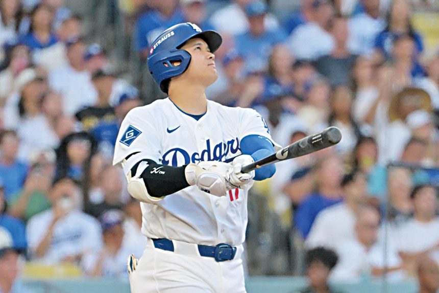 大谷翔平炸裂3分砲顯身價。路透社