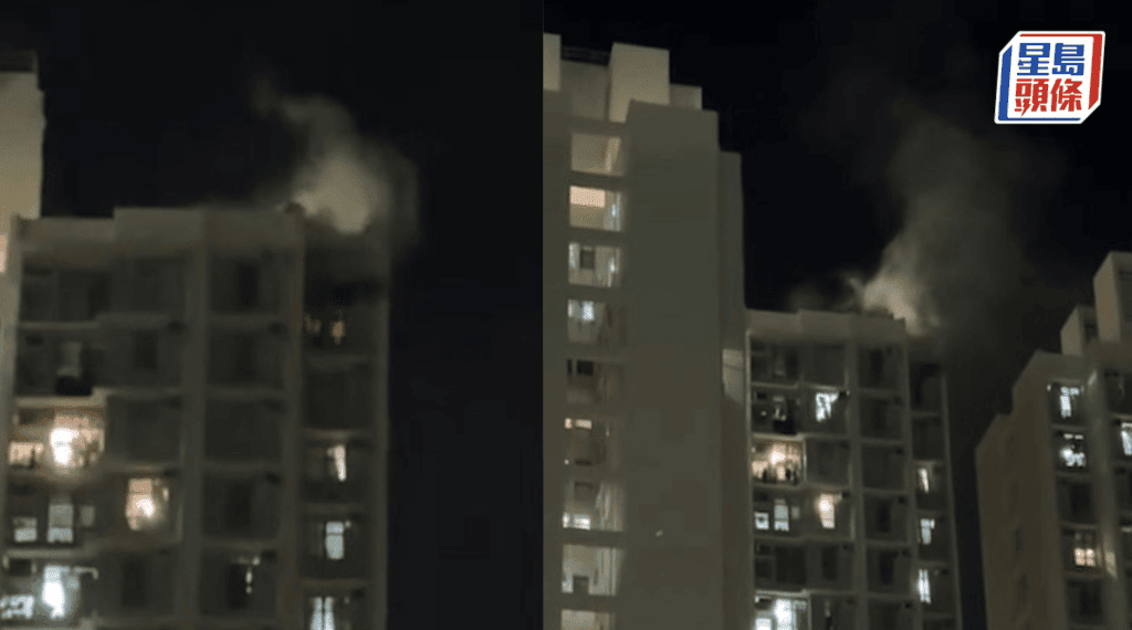 屯門富泰邨高層單位疑拖板短路起火 逾百居民緊急疏散