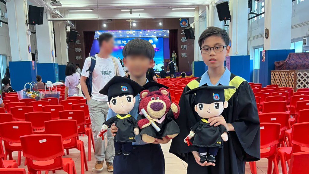 夏韶聲表示外孫將與好友一同升讀中學。