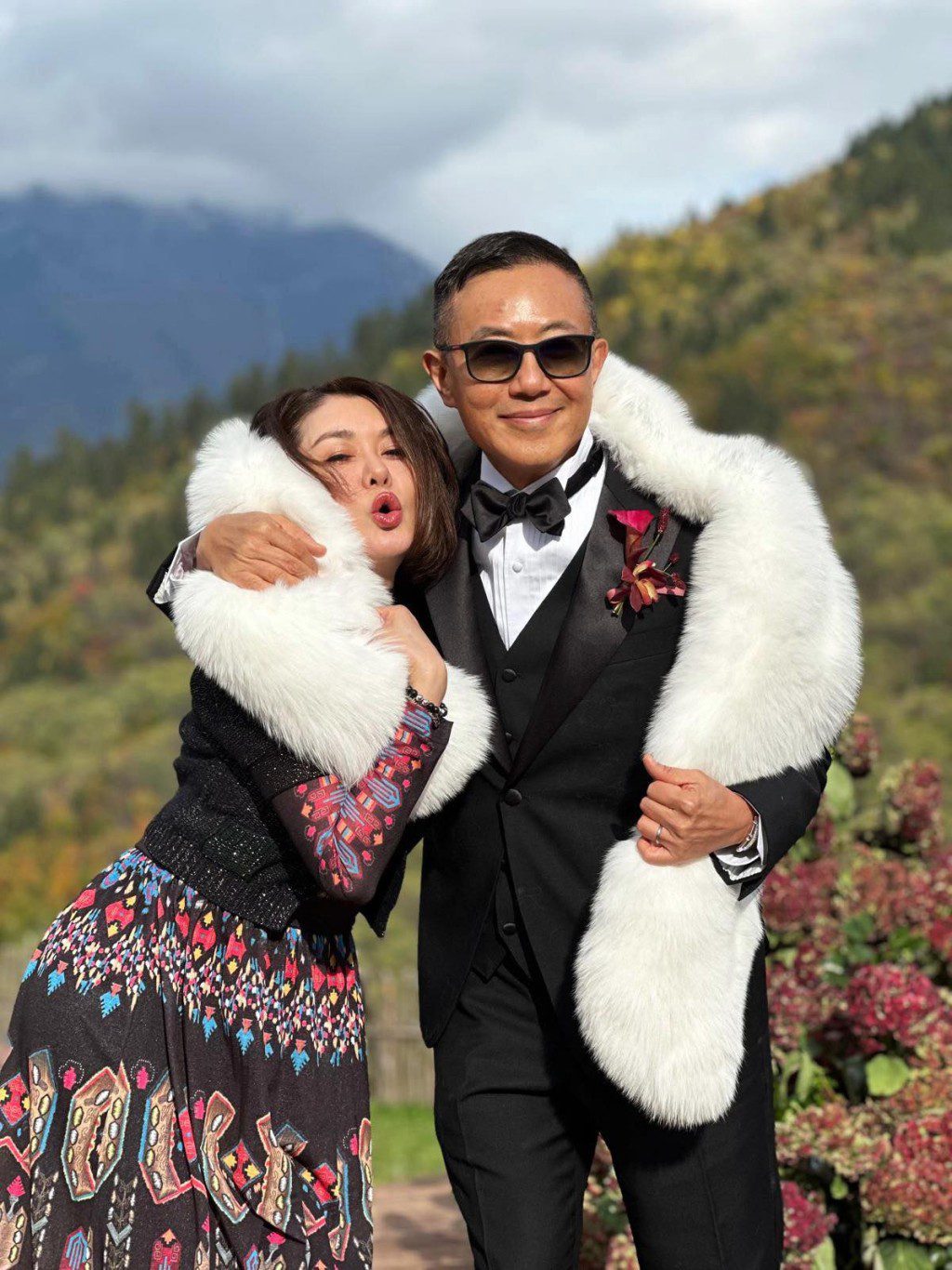 陳淑蘭為新人送上衷心祝福。