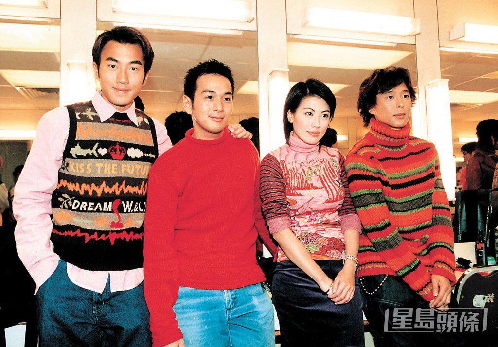 劉愷威(左一)與吳家樂、陳彥行是同屆TVB藝員訓練班的同學。