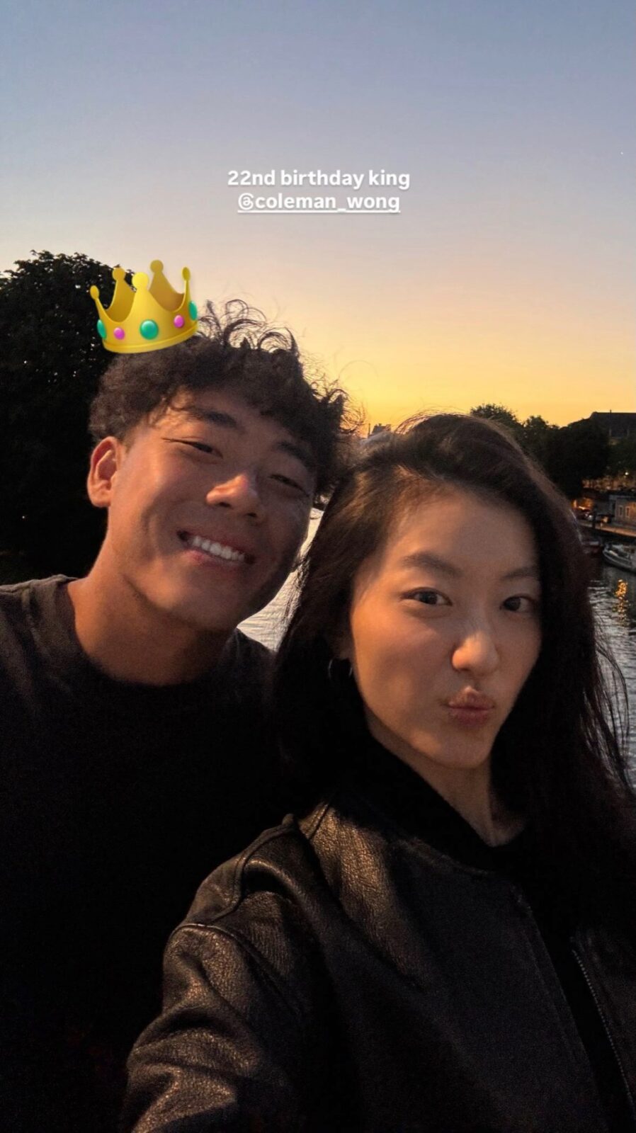 陳康堤6月時曾祝賀黃澤林22歲生日。