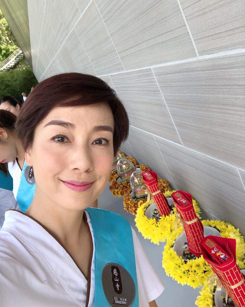 江美儀指到慈山寺後感到平靜舒適。