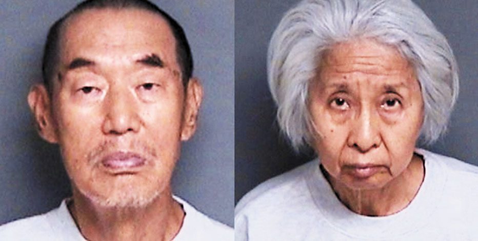 兩被告77歲Shouyong Zhang（音譯：張壽勇，左）和同齡妻子Shili Chen（音譯：陳世莉）。資料圖片
