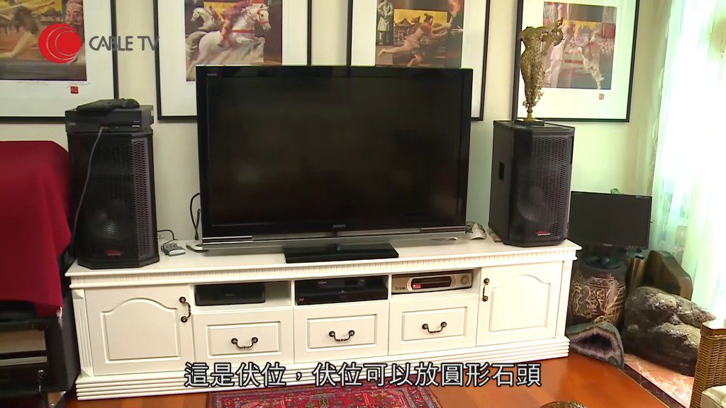 客廳配備了大電視。
