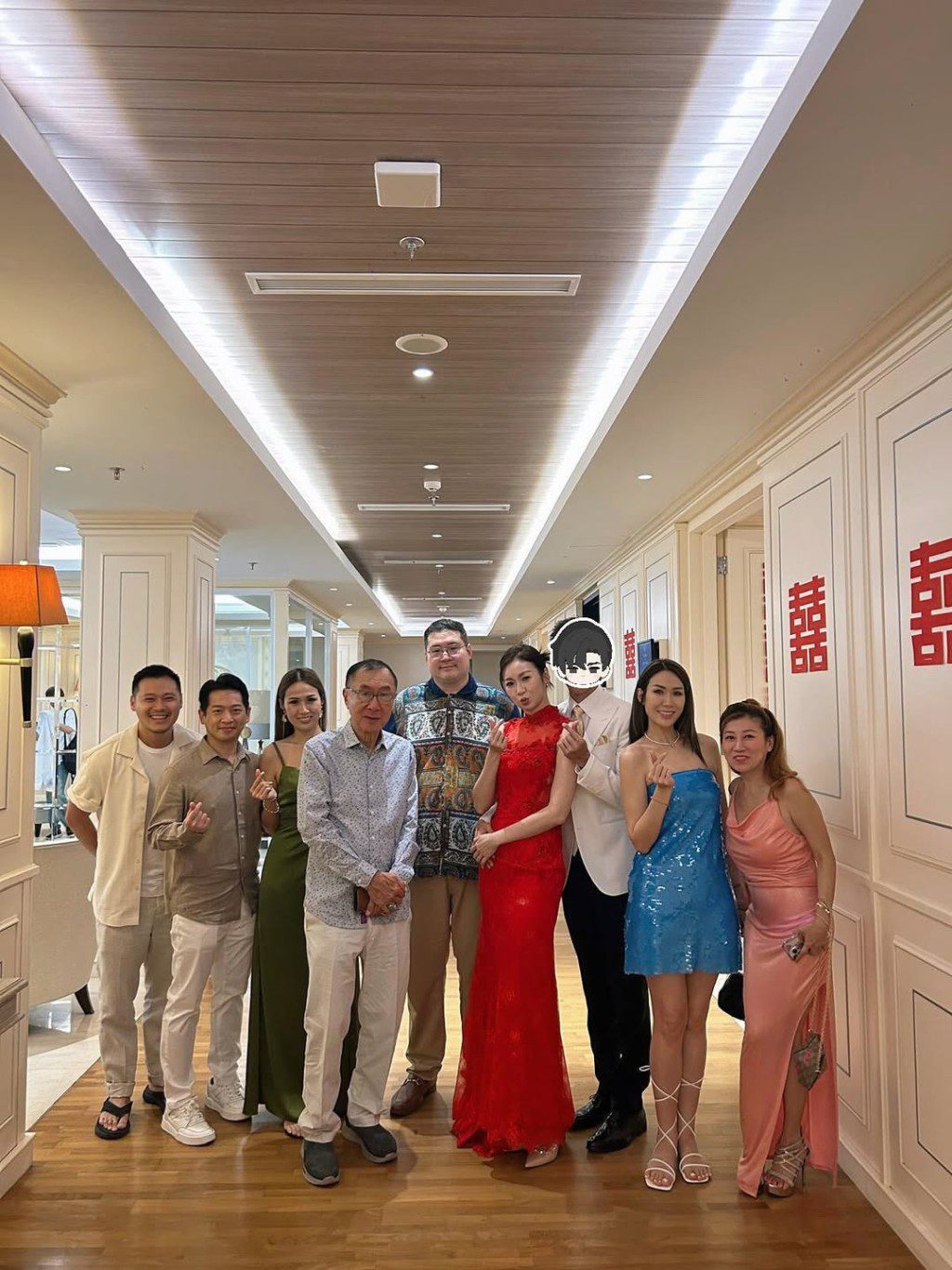 莊思敏的婚禮充滿喜慶氣氛。