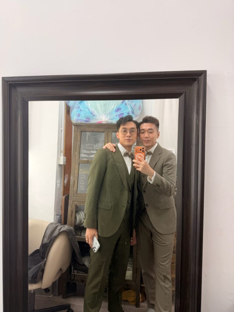 陳書君未婚夫冒汗操刀抹汗 婚照奔跑曬幸福 網民：走向未來康莊大道
