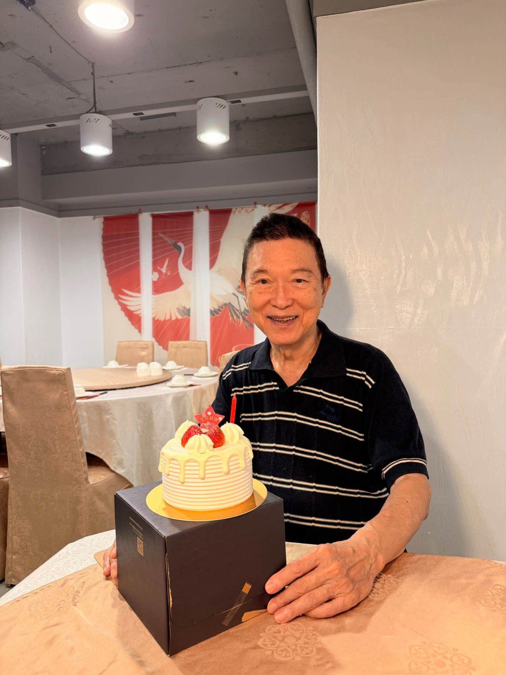80歲的范鴻軒精神狀態看來不錯。