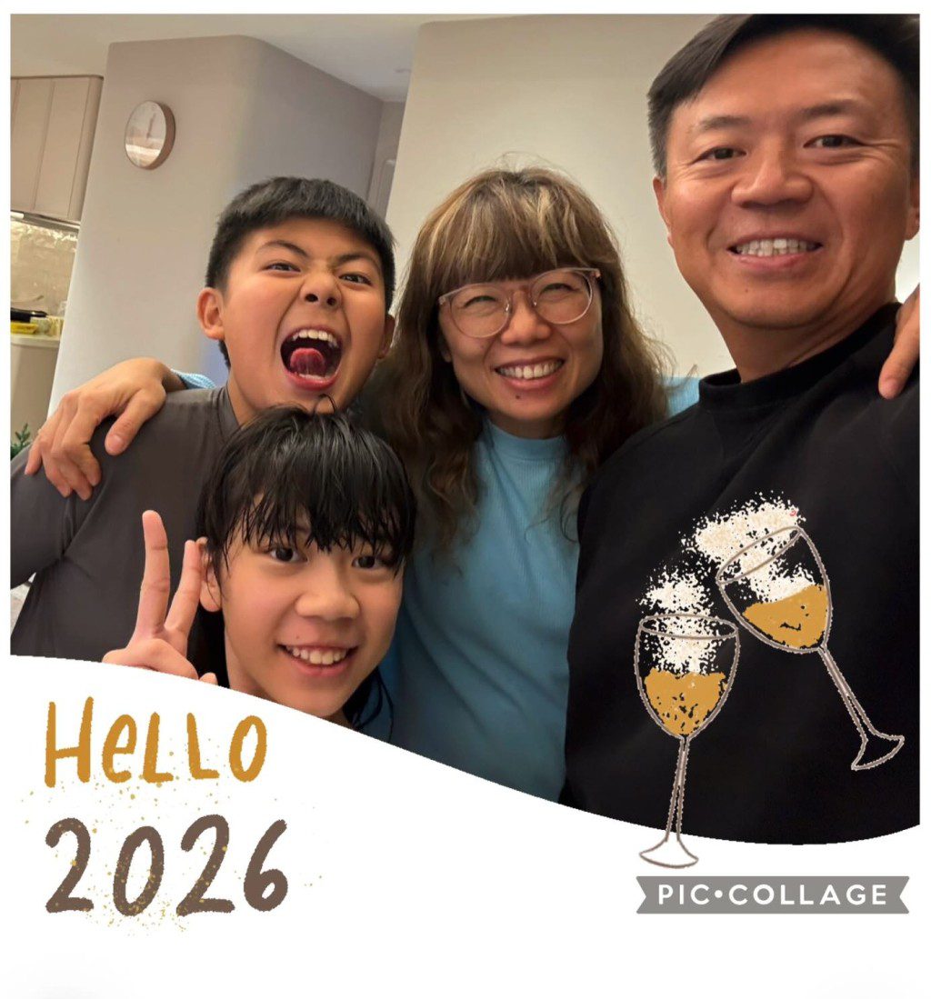 陳心怡與丈夫育有一子一女。