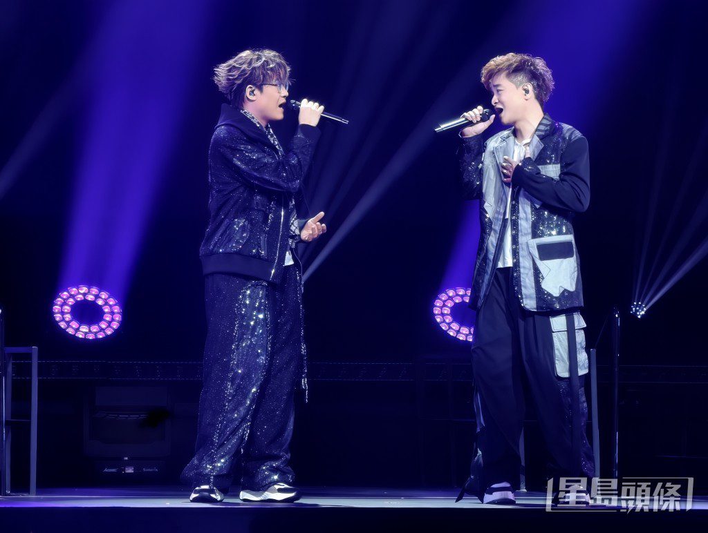 《中年好聲音》的羅啟豪與譚輝智今年6月在紅館舉行演唱會。