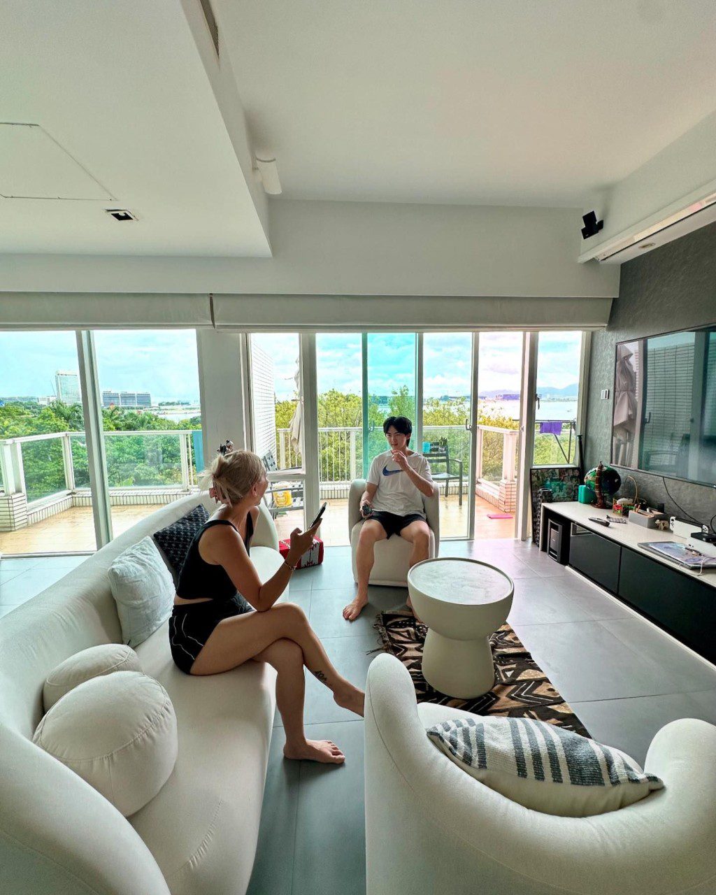 梁芷珮的家居環境很舒適。