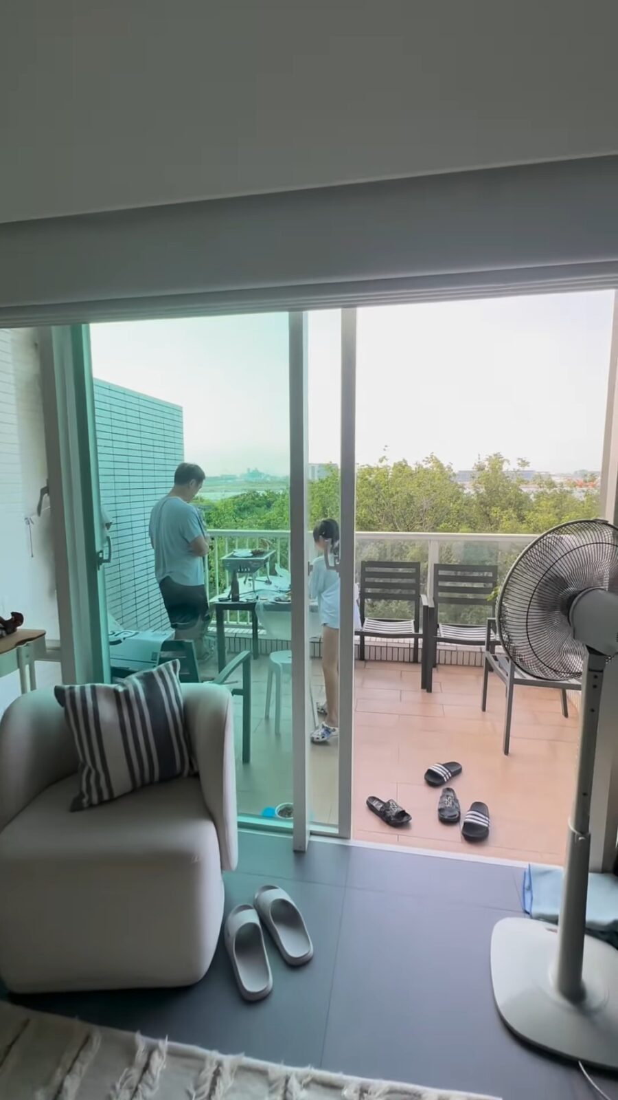 梁芷珮的單位設有大露台。