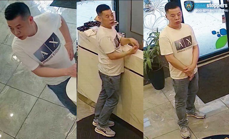 圖為涉案男嫌。 NYPD