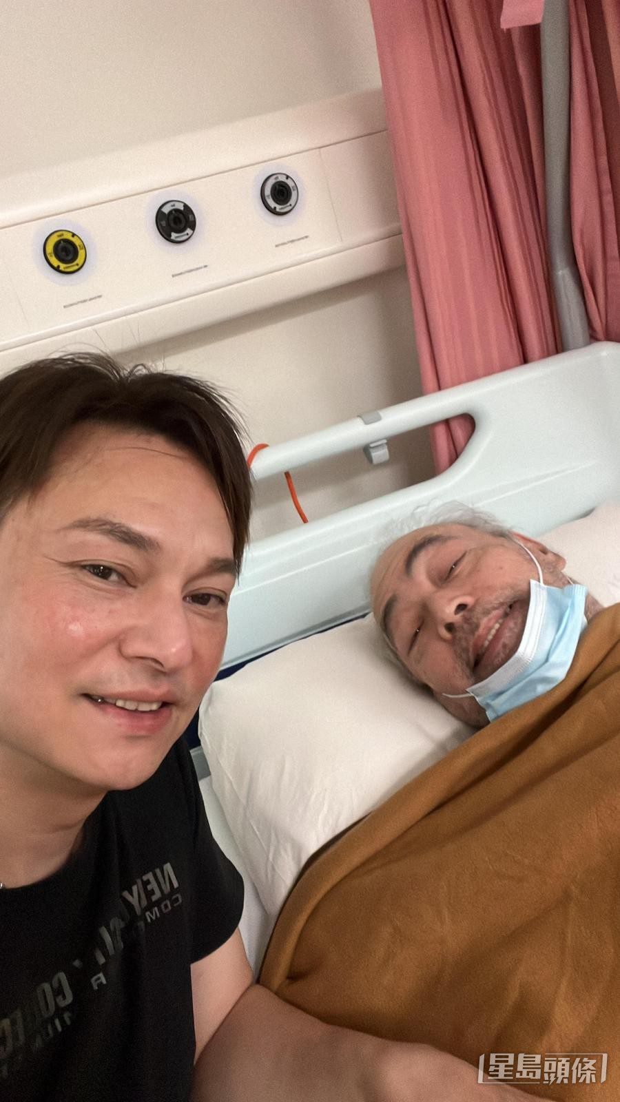 方俊曾冒着8號風球到醫院探望張偉文。