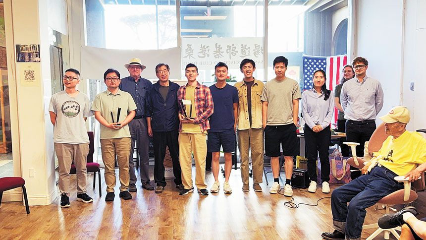 北美職業圍棋錦標賽落幕,冠軍為Ryan Li(左五)。大會提供