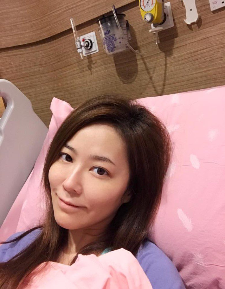 劉明軒九年前曾切除子宮肌瘤。
