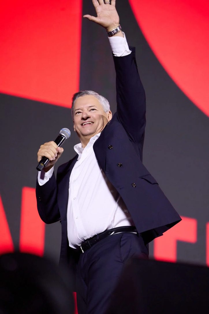 Netflix聯席行政總裁Ted Sarandos特別親赴首爾，為十周年慶典站台致辭。