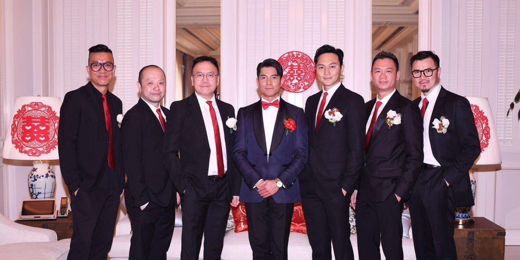 2017年郭富城結婚時,張智霖曾擔任兄弟。