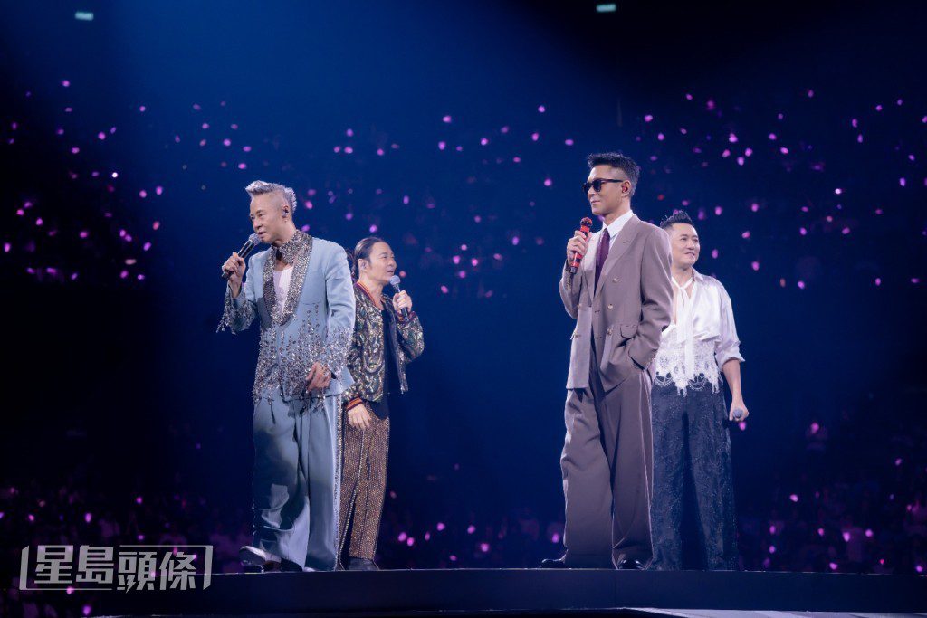 他們合唱了三十年前古天樂擔任草蜢MV男主角的歌曲《原諒我是我》。