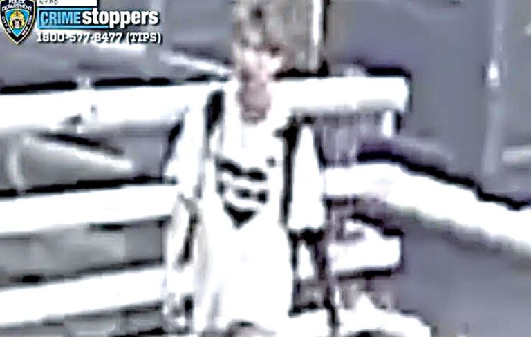 警方公布涉案男子的監控影像。警方提供