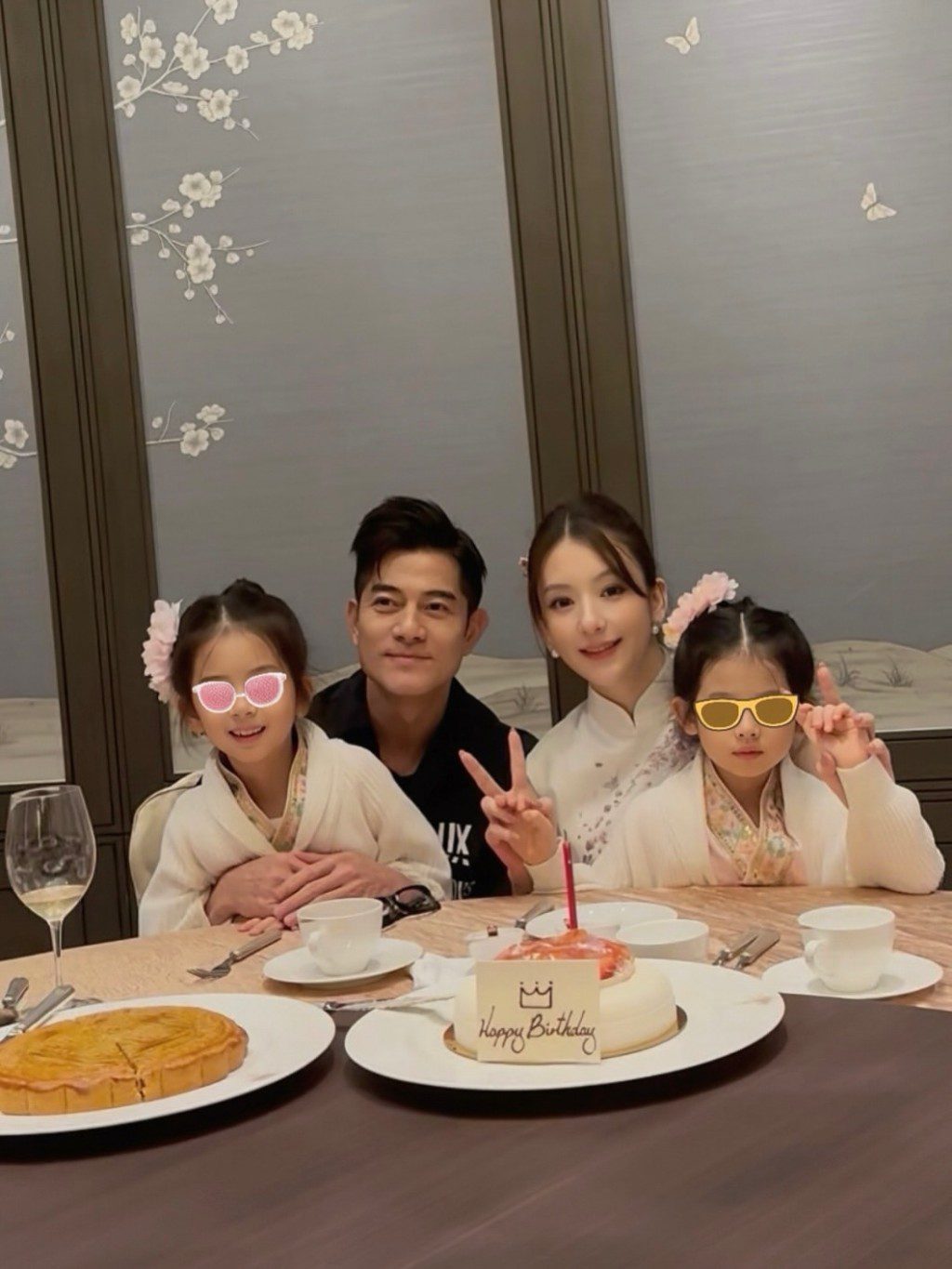 郭富城的大女Chantelle已9歲，二女Charlotte亦已7歲。