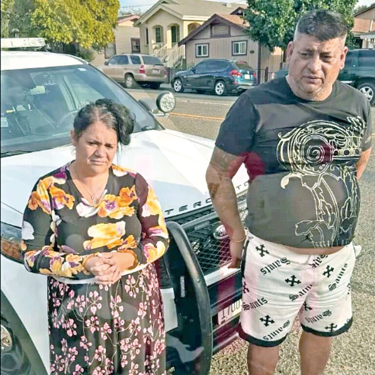 當局拘捕涉嫌零售盜竊的男女西爾帕奇（右）和布庫爾查。索奴瑪縣警局