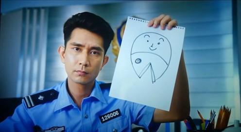 李尚正在電影《美人魚》中飾演警察一角。