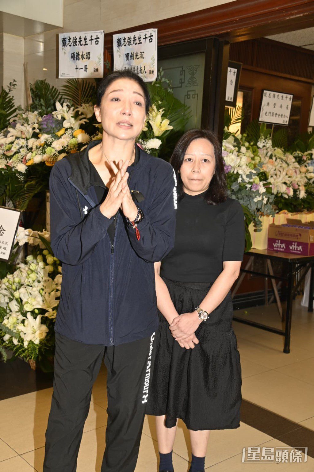 方心媛感謝傳媒關心，並透露丈夫甄志強的遺體已經火化。