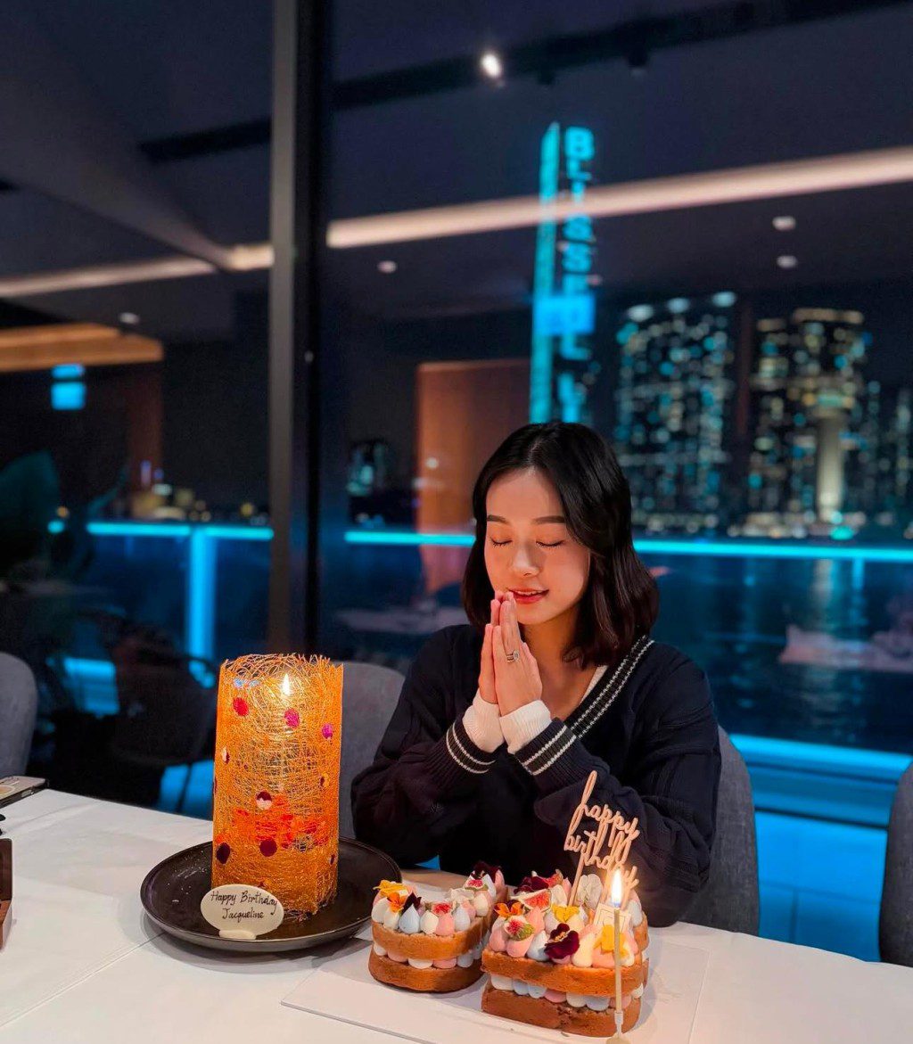 黃心穎36歲生日當然不忘許願。