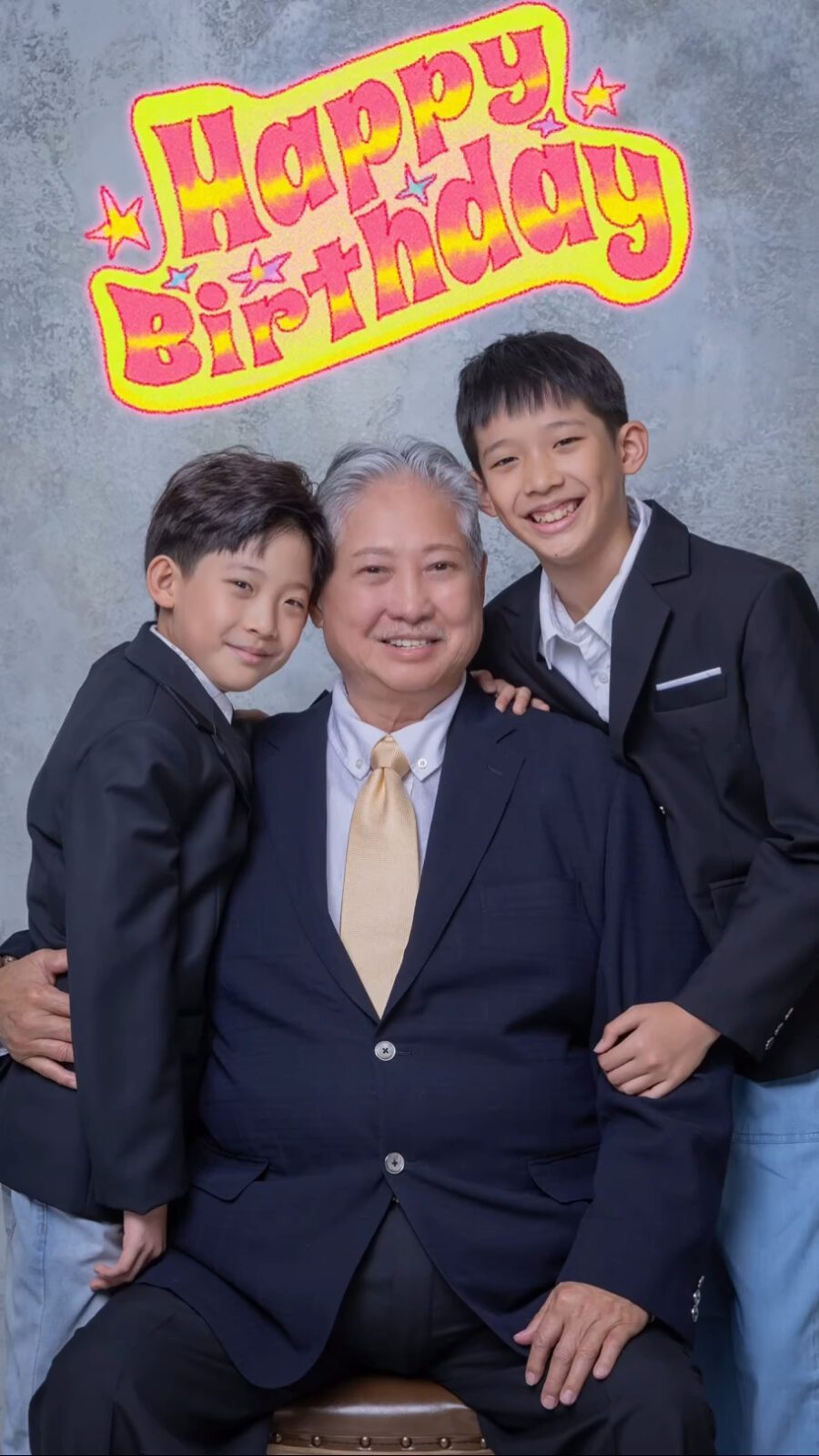 洪金寶慶祝73歲生日，兒子洪天明在社交平台發文祝賀。