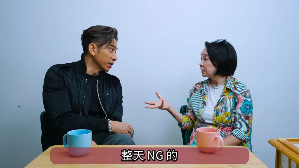 吳卓羲無奈表示,當年因嚴重缺乏睡眠,在片場記不住對白導致頻頻NG。